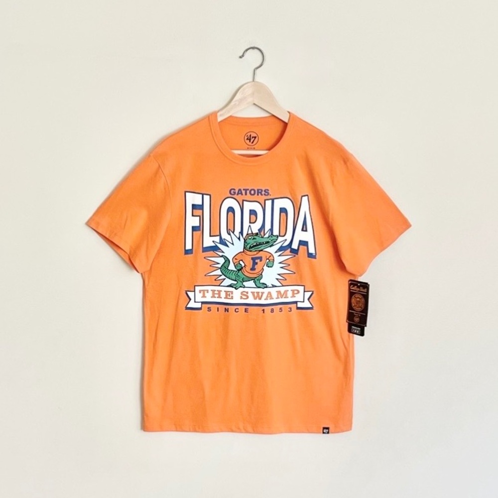 NEW 47 Florida Gators Banner Vault Mascot Graphic Orange T Shirt Adult Medium